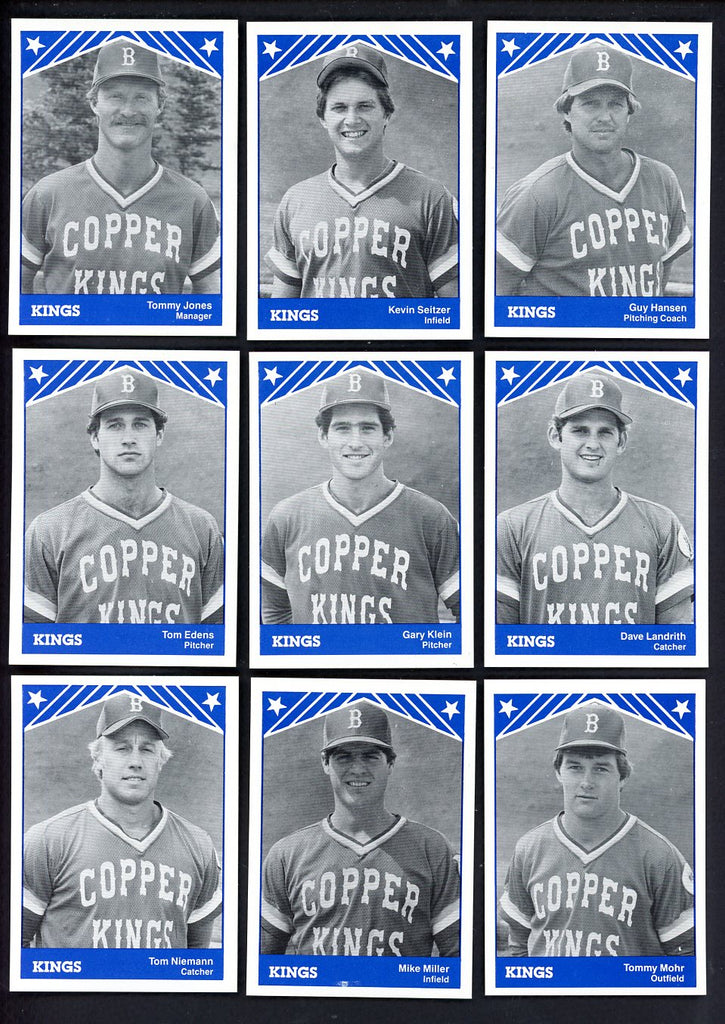 1983 TCMA Butte Copper Kings Complete Set Kevin Seitzer 543552