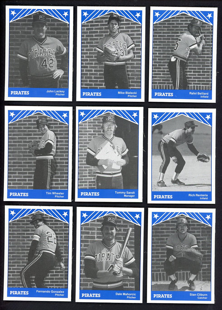 1983 TCMA Lynn Pirates Complete Set John Lackey 543556
