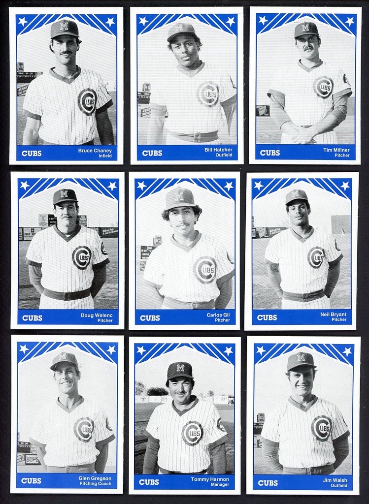 1983 TCMA Midland Cubs Complete Set Billy Hatcher 543557