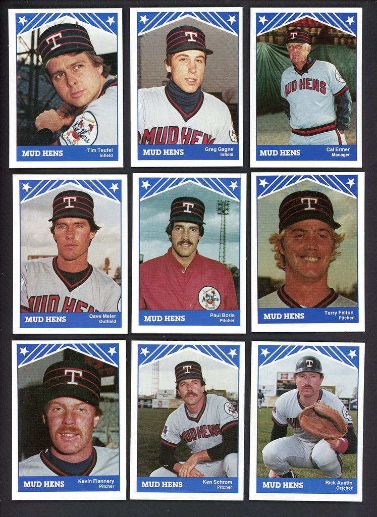 1983 TCMA Toledo Mud Hens Complete Set Greg Gagne 543568