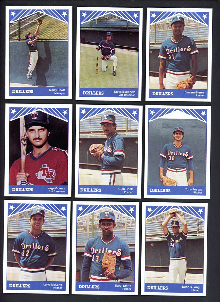 1983 TCMA Tulsa Drillers Complete Set Steve Buechele 543571