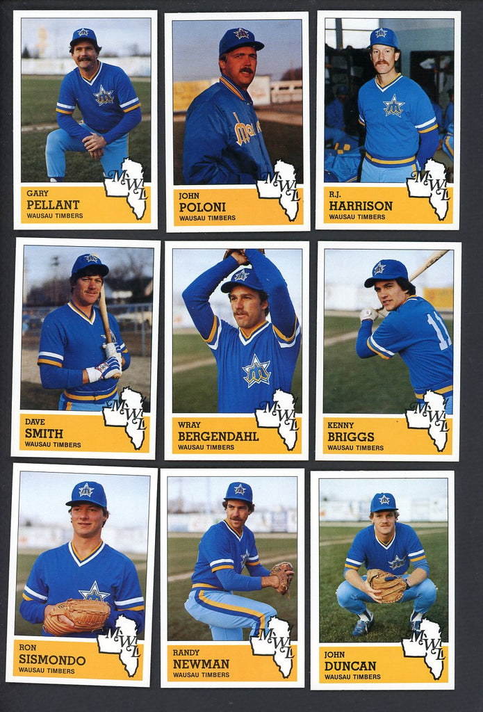 1983 Fritsch Wausau Timbers Complete Set R.J. Harrison 543573