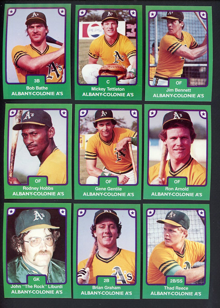 1984 TCMA Albany Colonie A's Complete Set Mickey Tettleton 543575
