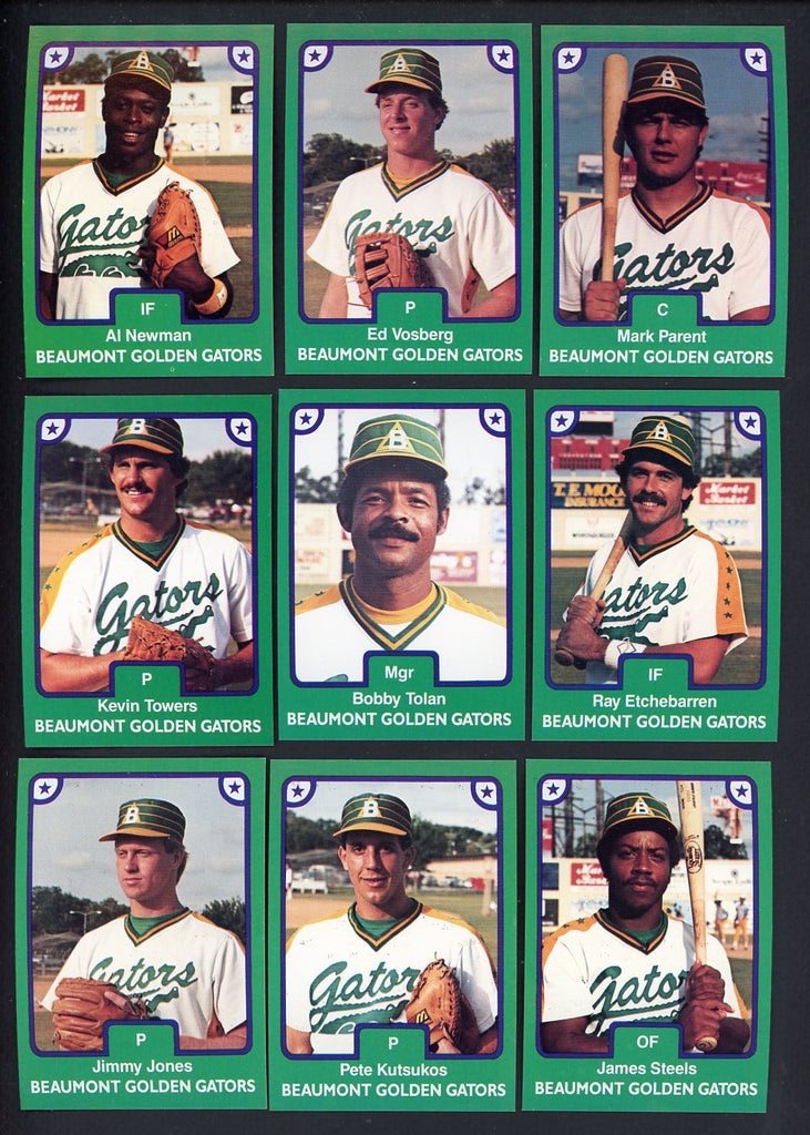 1984 TCMA Beaumont Golden Gators Complete Set Bobby Tolan 543577