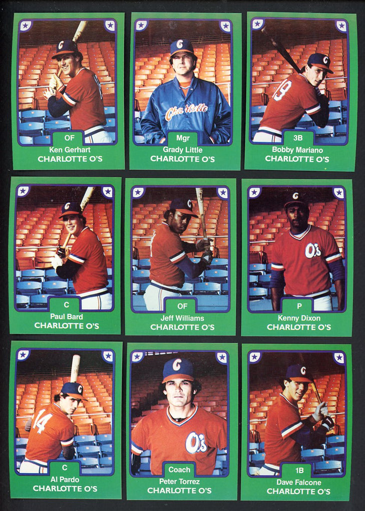 1984 TCMA Charlotte O's Complete Set Grady Little 543580