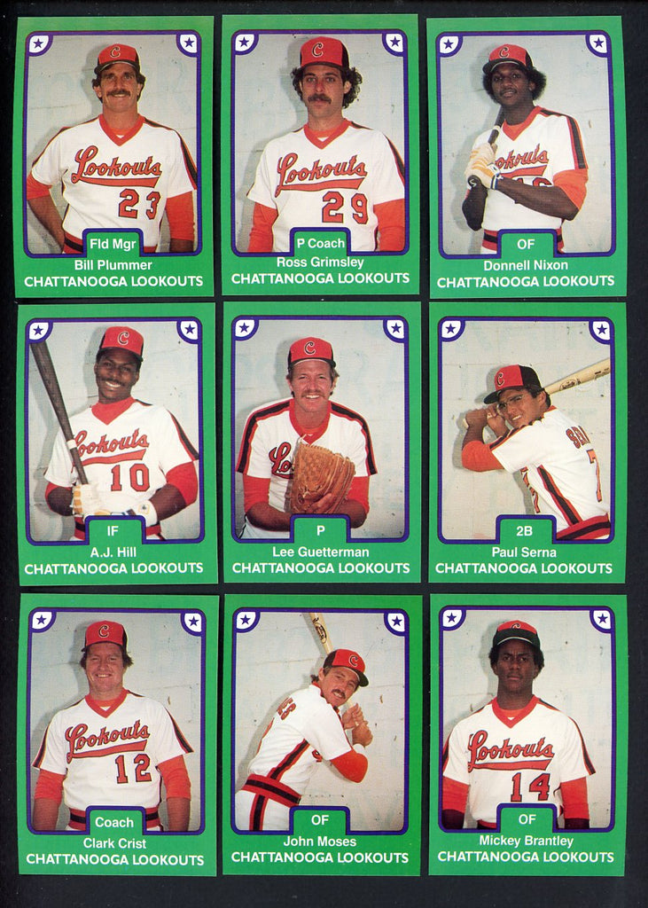 1984 TCMA Chattanooga Lookouts Complete Set Ross Grimsley 543581