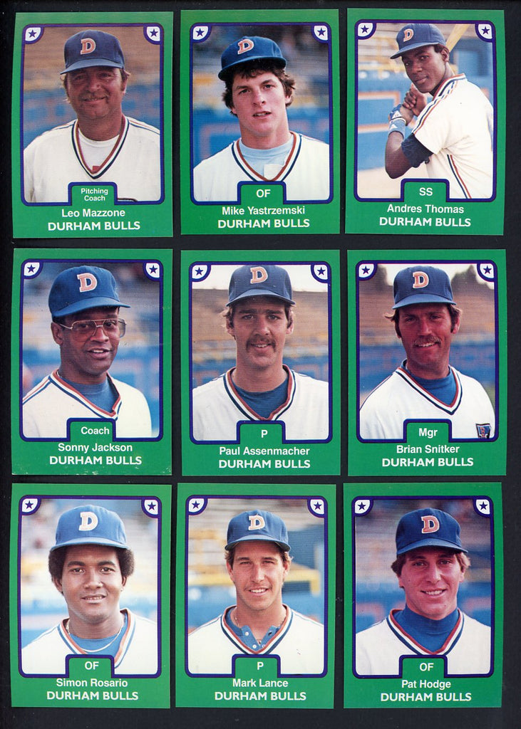 1984 TCMA Durham Bulls Complete Set Brian Snitker 543582