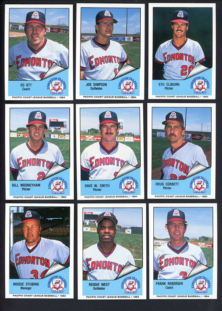 1984 Cramer Edmonton Trappers Complete Set Ed Ott 543583