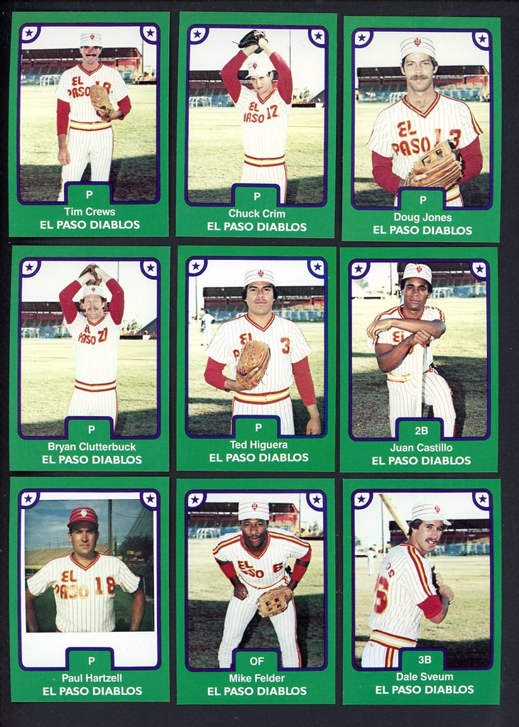 1984 TCMA El Paso Diablos Complete Set Teddy Higuera 543584