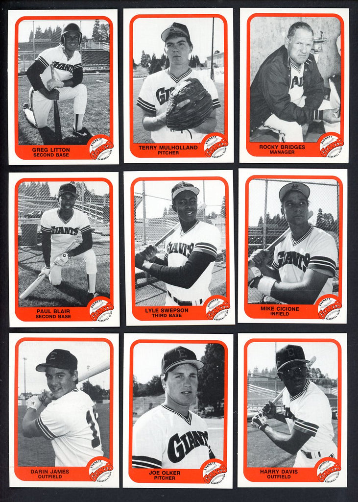 1984 Cramer Everett Giants Complete Set Terry Mulholland 543586