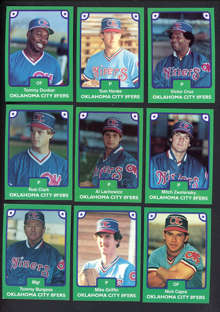 1984 TCMA Oklahoma City 89ers Complete Set Steve Buechele 543596