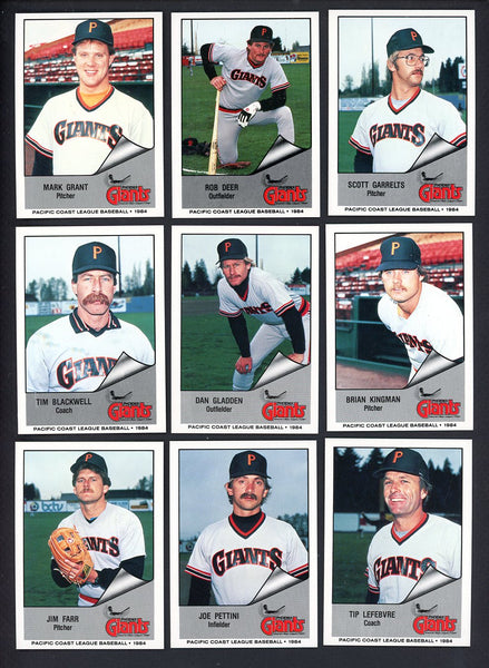 1984 Cramer Phoenix Giants Complete Set Rob Deer 543598