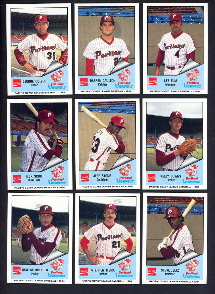 1984 Cramer Portland Beavers Complete Set Darren Daulton 543599