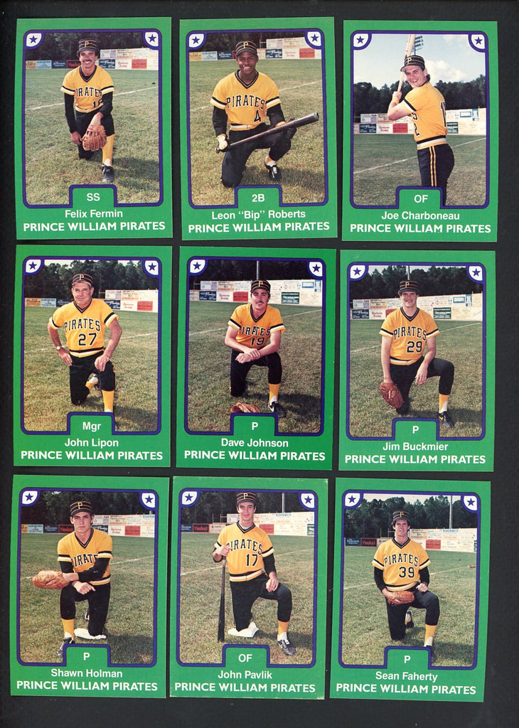 1984 TCMA Prince William Pirates Complete Set Felix Fermin 543600