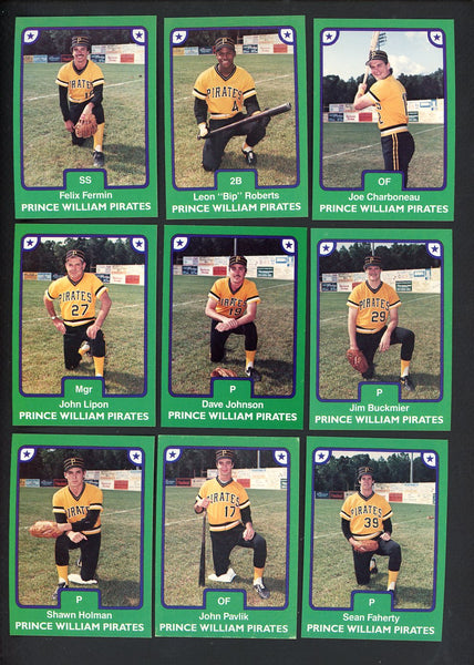1984 TCMA Prince William Pirates Complete Set Felix Fermin 543600