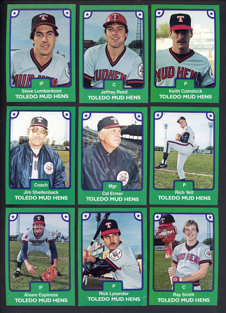 1984 TCMA Toledo Mud Hens Complete Set Jeff Reed 543605