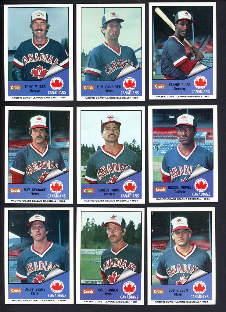 1984 Cramer Vancouver Canadians Complete Set Tom Candiotti 543608
