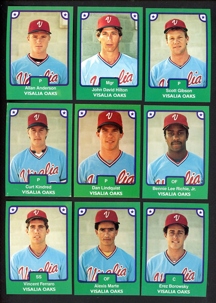 1984 TCMA Visalia Oaks Complete Set John Hilton 543609