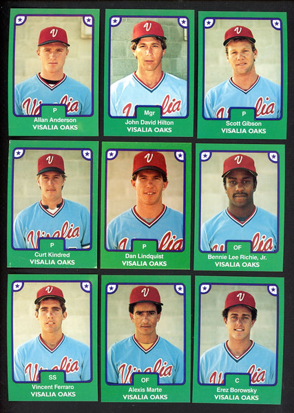 1984 TCMA Visalia Oaks Complete Set John Hilton 543609