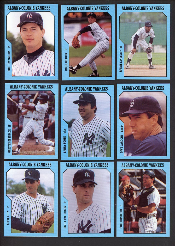 1985 TCMA Albany Colonie Yankees Complete Set Doug Drabek 543610