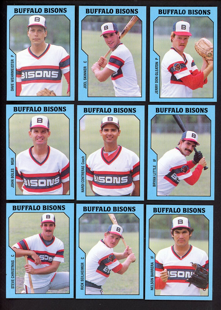 1985 TCMA Buffalo Bisons Complete Set Joel Skinner 543613