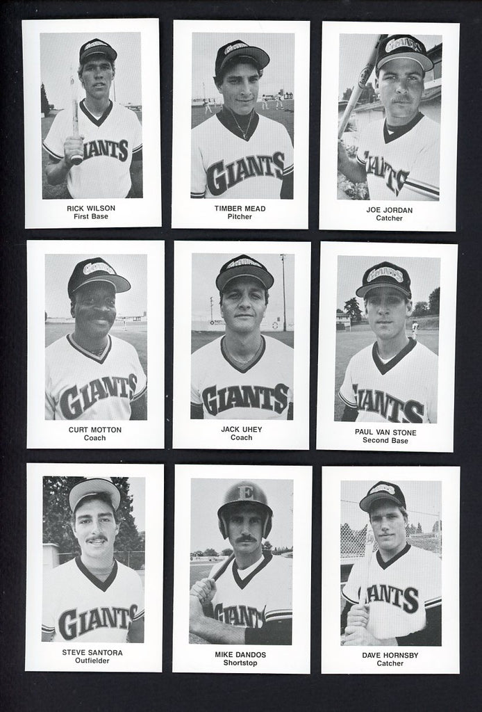 1985 Cramer Everett Giants Complete Set Curt Motton 543619