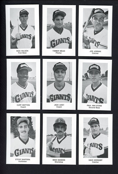 1985 Cramer Everett Giants Complete Set Curt Motton 543619