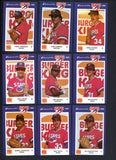 1985 Burger King Huntsville Stars Complete Set Jose Canseco 543623