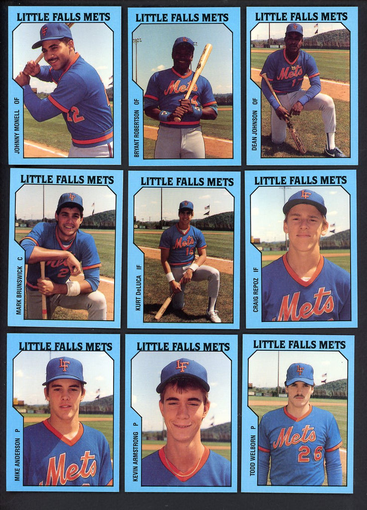 1985 TCMA Little Falls Mets Complete Set Craig Repoz 543629