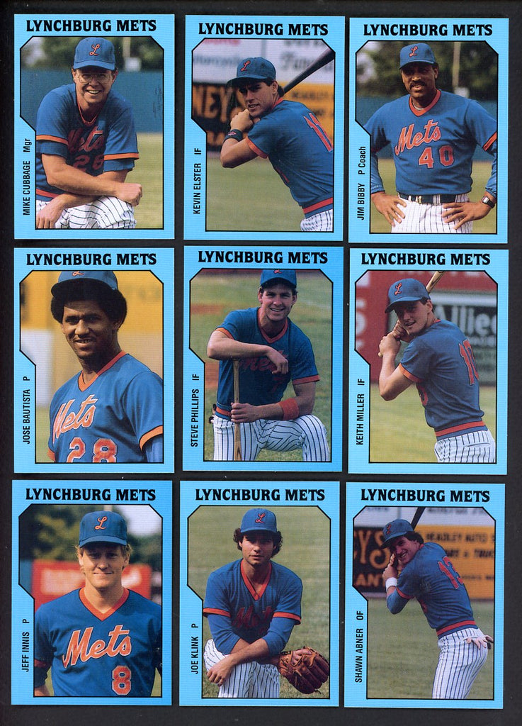 1985 TCMA Lynchburg Mets Complete Set Kevin Elster 543631