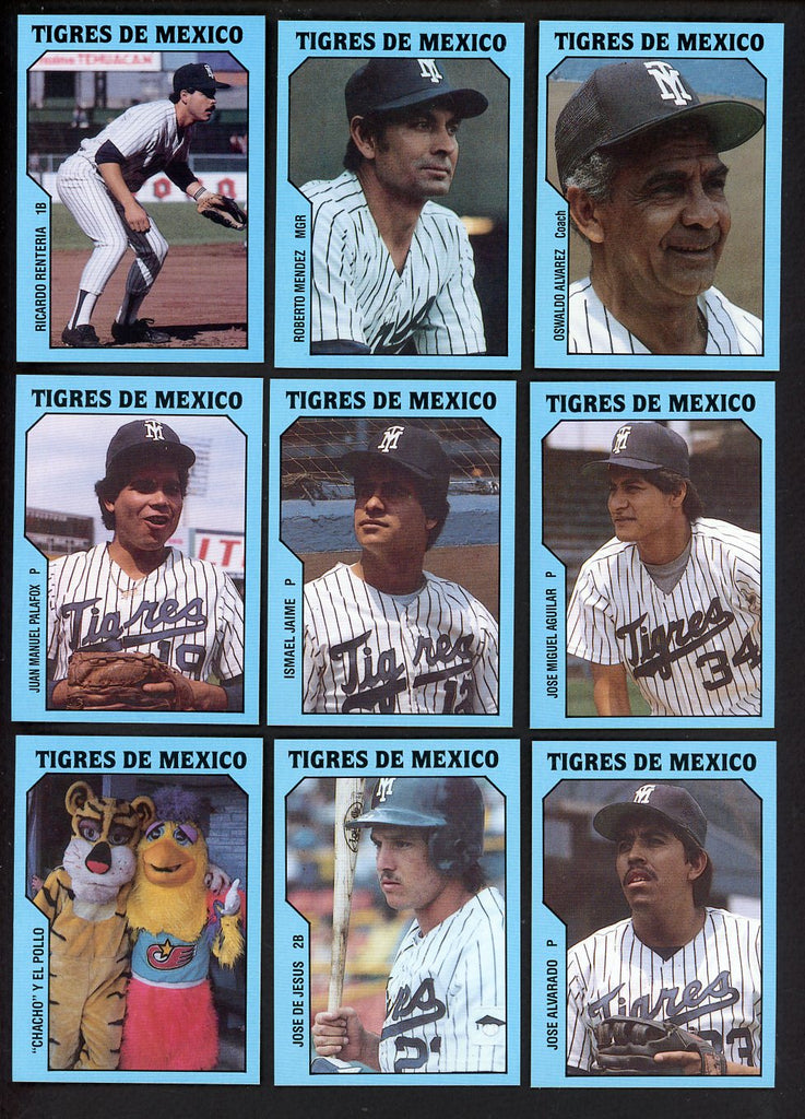 1985 TCMA Mexico City Tigers Complete Set Roberto Mendez 543634