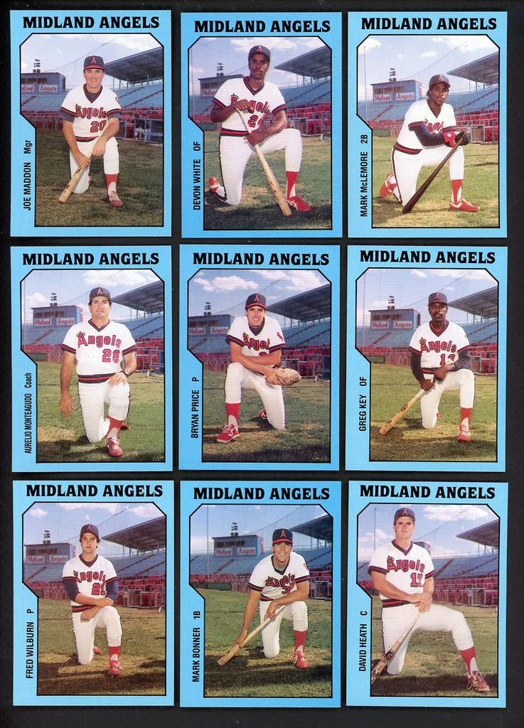 1985 TCMA Midland Angels Complete Set Devon White 543635