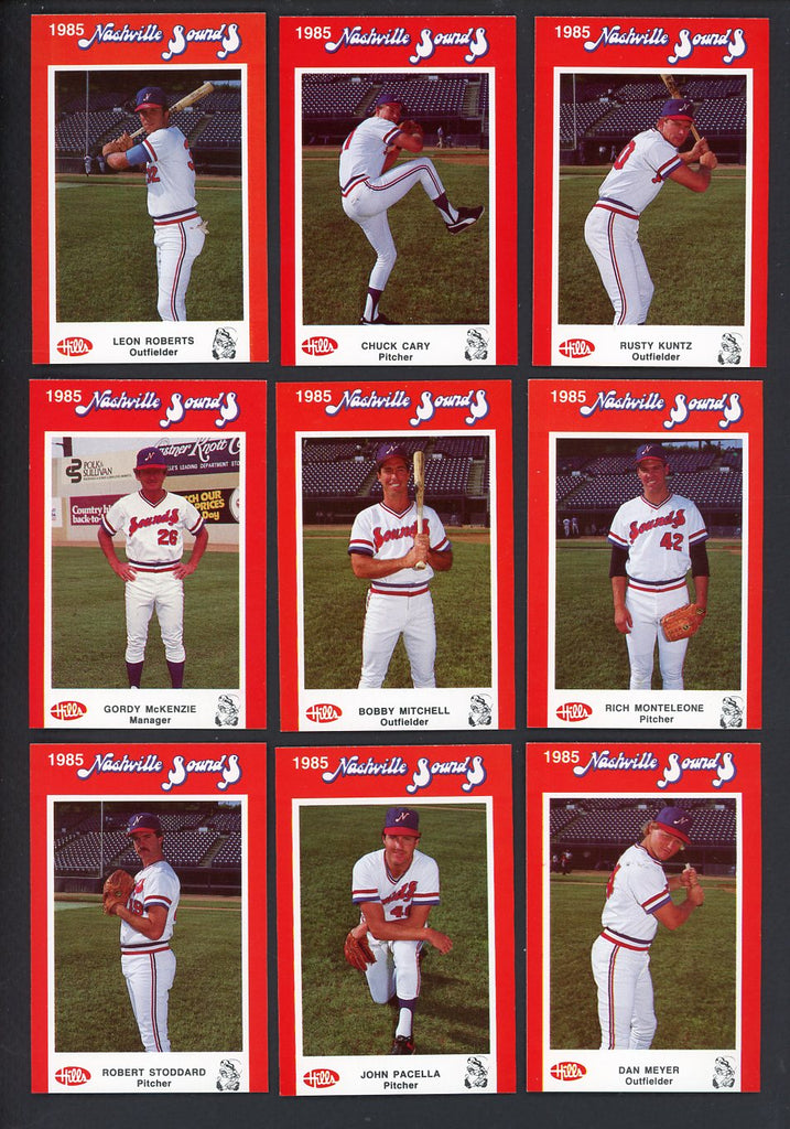 1985 Hills Nashville Sounds Complete Set Chuck Cary 543637