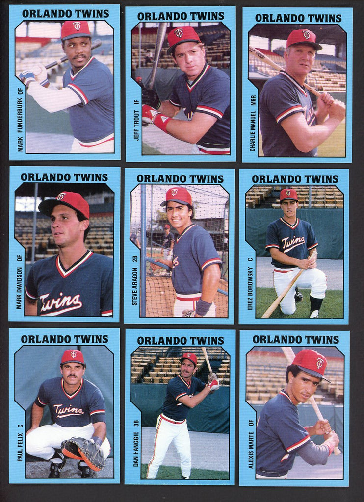 1985 TCMA Orlando Twins Complete Set Jeff Trout 543641