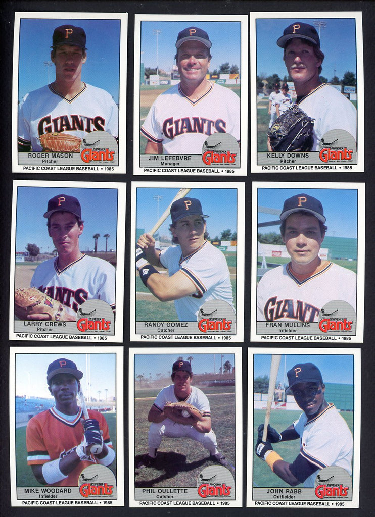 1985 Cramer Phoenix Giants Complete Set Jim Lefebvre 543643