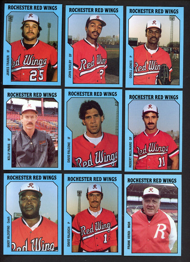 1985 TCMA Rochester Red Wings Complete Set John Shelby 543646