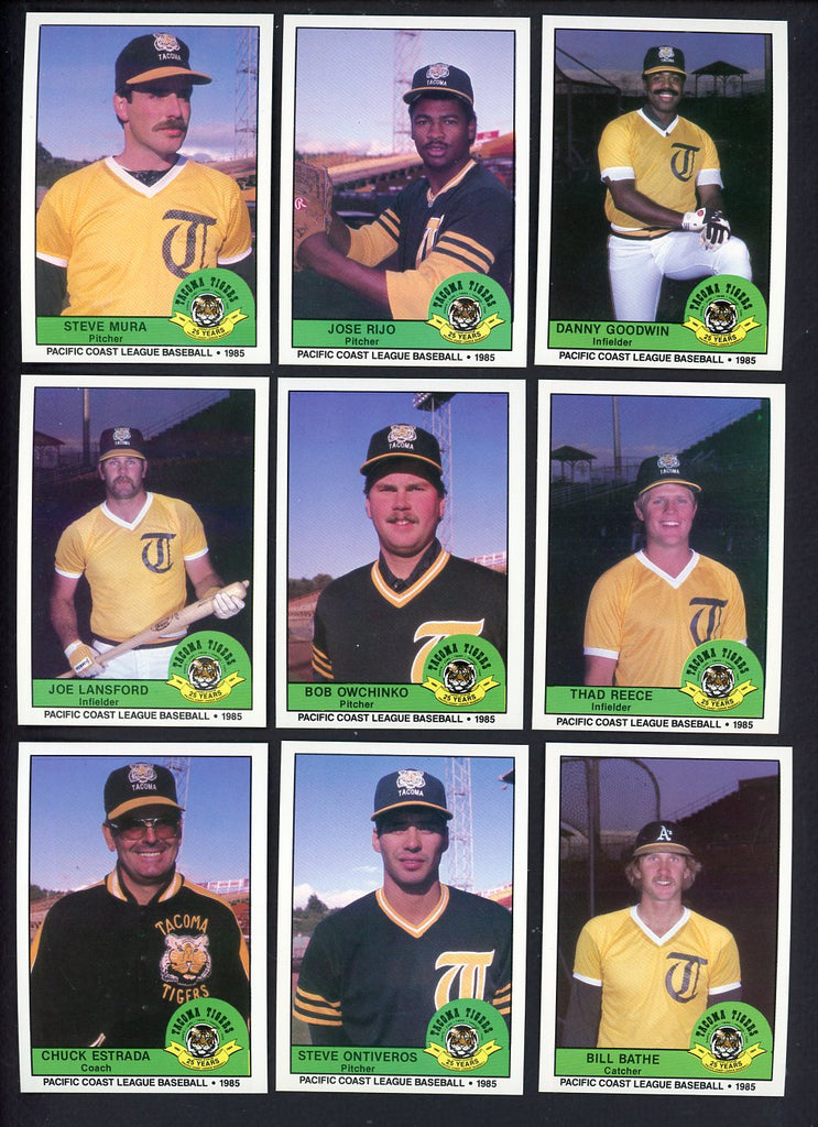 1985 Cramer Tacoma Tigers Complete Set Jose Rijo 543650