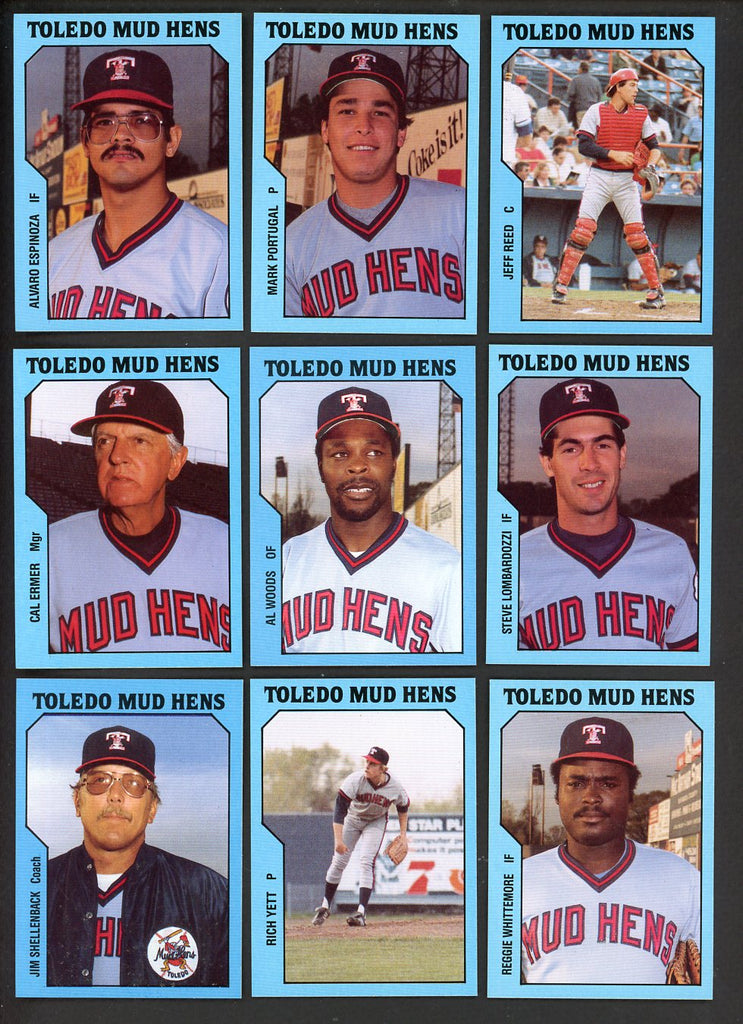 1985 TCMA Toledo Mud Hens Complete Set Mark Portugal 543652