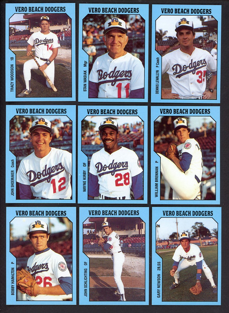 1985 TCMA Vero Beach Dodgers Complete Set Tracy Woodson 543655