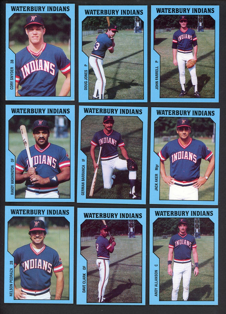 1985 TCMA Waterbury Indians Complete Set Cory Snyder 543657
