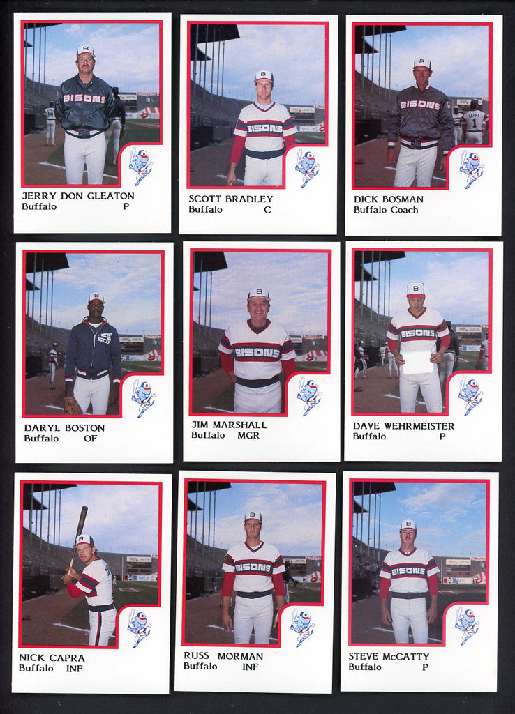 1986 Pro Card Buffalo Bisons Complete Set Scott Bradley 543668