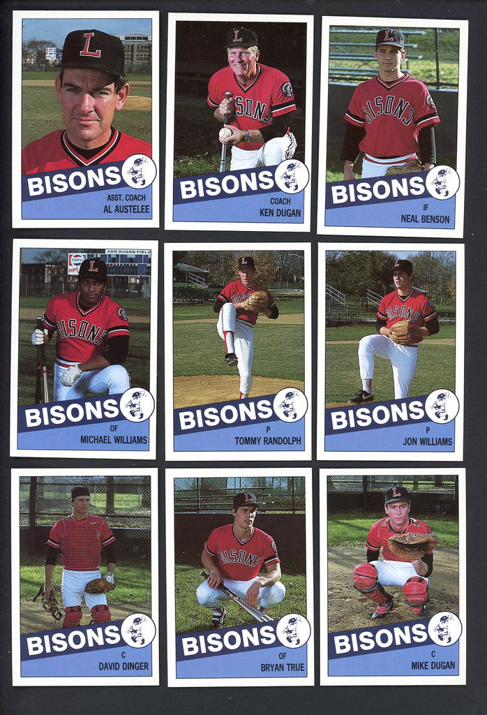 1986 Team Issue David Lipscomb Bisons Complete Set Ken Dugan 543697
