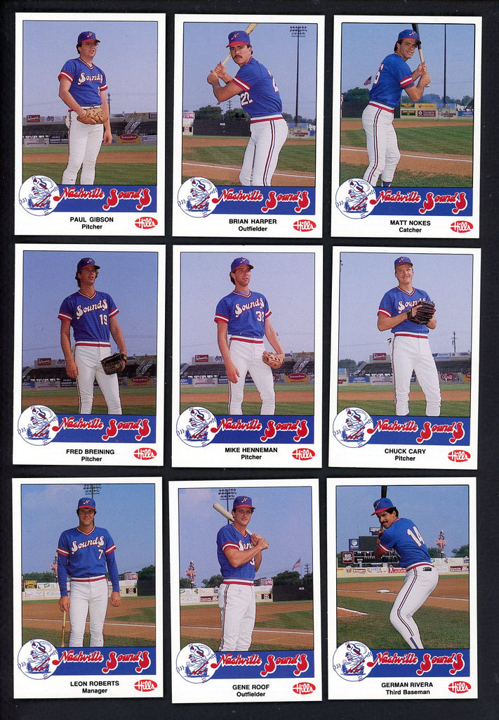 1986 Hills Nashville Sounds Complete Set Matt Nokes 543708