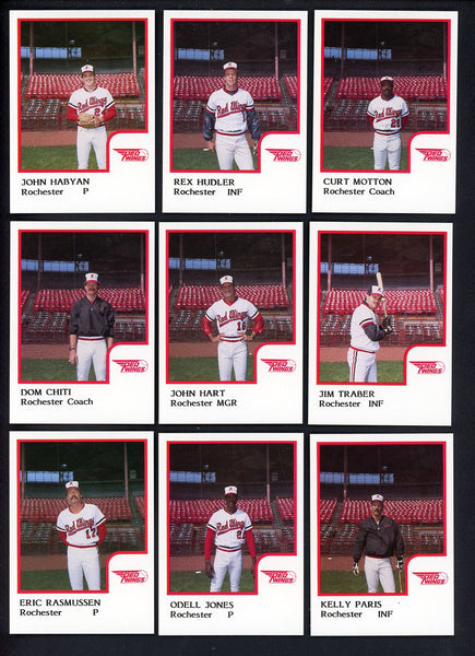 1986 Pro Card Rochester Red Wings Complete Set Rex Hudler 543726