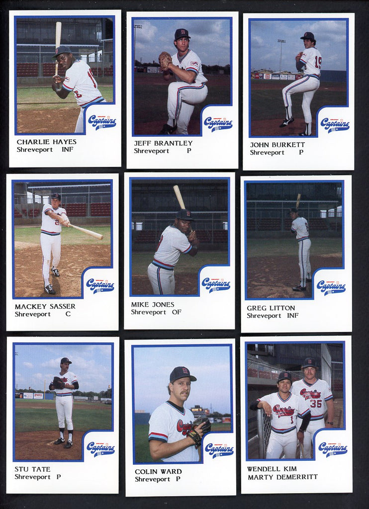1986 Pro Card Shreveport Captains Complete Set Charlie Hayes 543730
