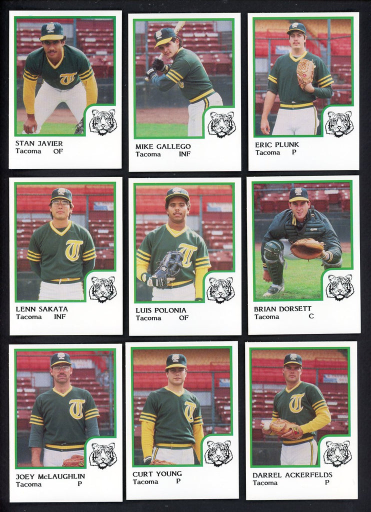 1986 Pro Card Tacoma Tigers Complete Set Mike Gallego 543736