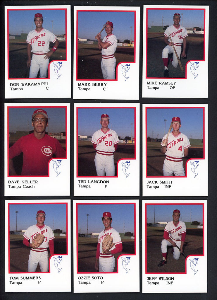 1986 Pro Card Tampa Tarpons Complete Set Don Wakamatsu 543737