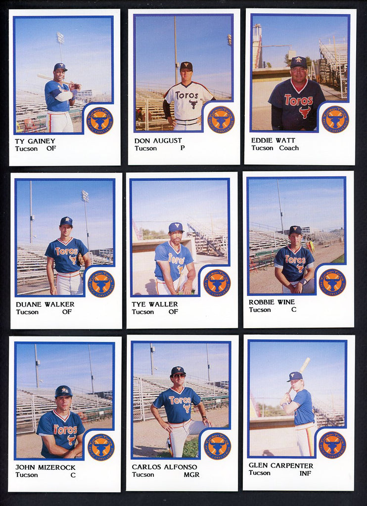 1986 Pro Card Tucson Toros Complete Set Eddie Watt 543741