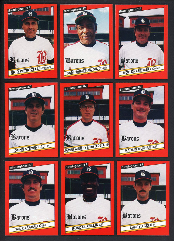1987 Best Birmingham Barons Complete Set Rico Petrocelli 543752