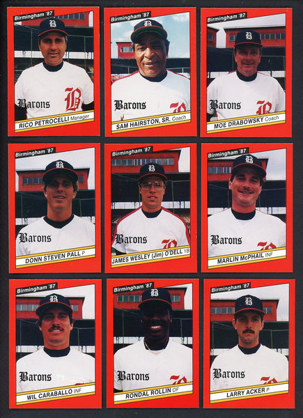 1987 Best Birmingham Barons Complete Set Rico Petrocelli 543752